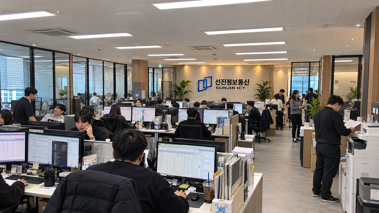 상담·운영팀 사무실 - 선진정보통신